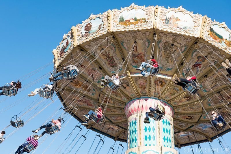 North Carolina State Fair photos on Sometimes Home travel blog by photographer Mikkel Paige. The fair has games and fun houses in addition to lots of food options.