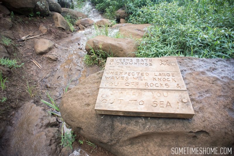 Queens Bath in Princeville, on Kauai, Hawaii. What to do and see in the north end of the island by Sometimes Home travel blog with images by Mikkel Paige.