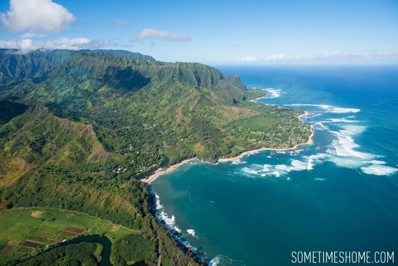 Travel tips on Hawaii, south and east ends of Kauai by Mikkel Paige. Jack Harter Helicopter Tours with aerial views of the island.