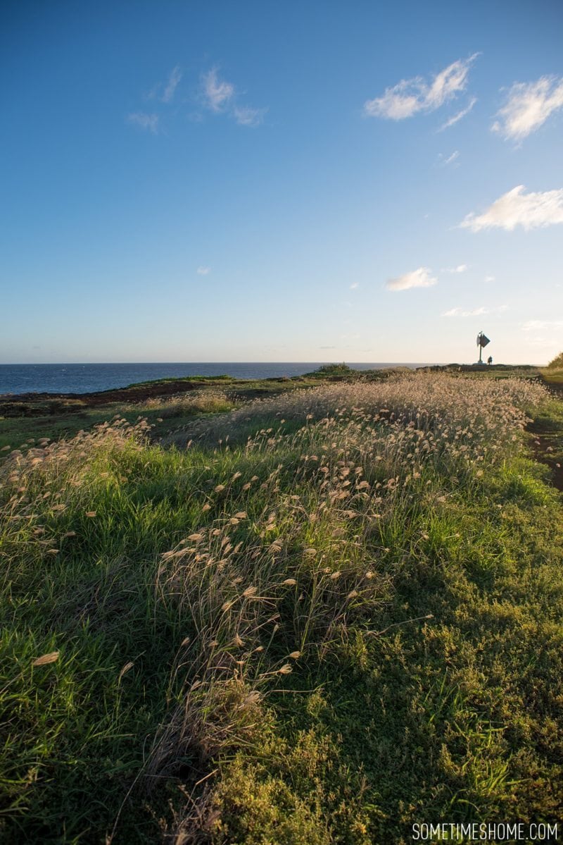 Koloa Heritage Trail photos on the south end of Kauai, Hawaii. Image of the trail sunset on Sometimes Home travel blog, by Mikkel Paige.