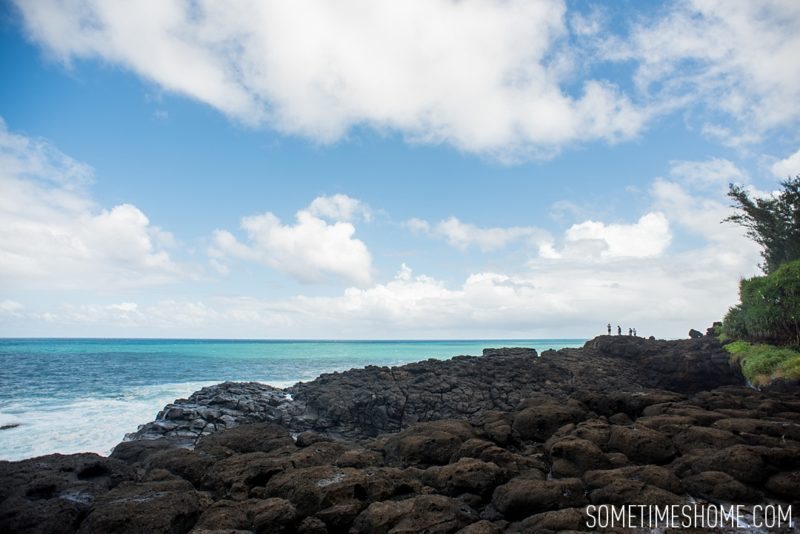 Queens Bath in Princeville, on Kauai, Hawaii. What to do and see in the north end of the island by Sometimes Home travel blog with images by Mikkel Paige.