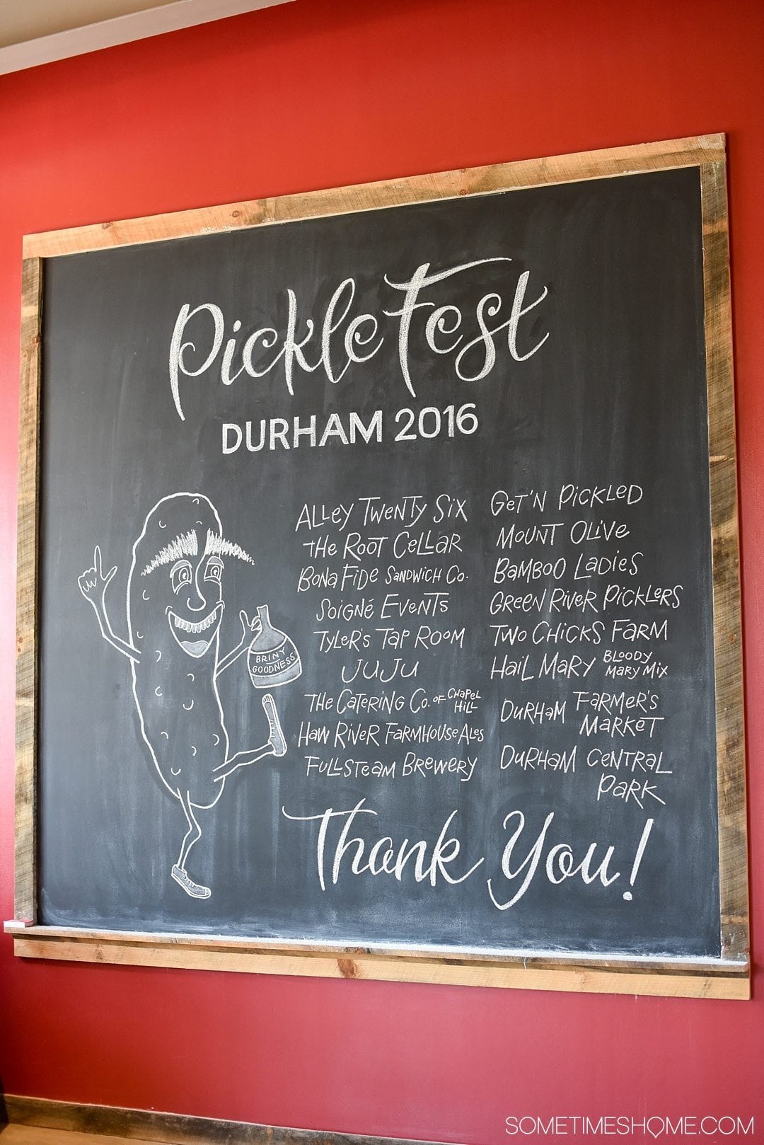 Durham North Carolina Events PickleFest on Sometimes Home travel blog. Pickled cucumbers, peaches, bamboo and more.