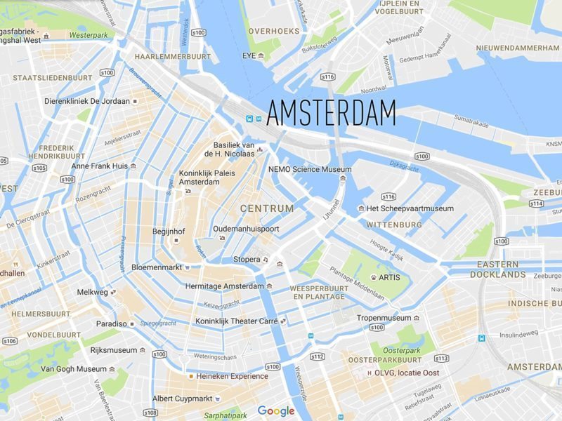 10 Things to do in Amsterdam Besides Smoke Pot by travel blog Sometimes Home with a placement map of the area within The Netherlands.