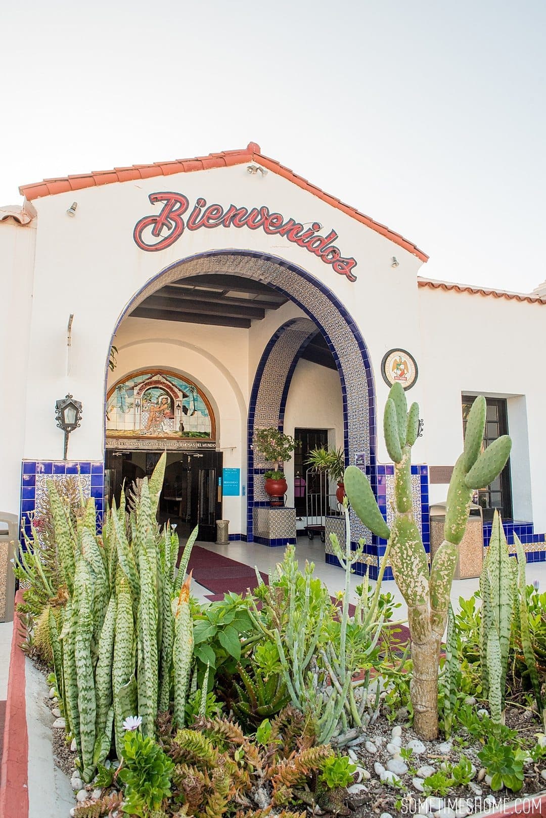 Photo spots at Rosarito Beach Hotel by travel blog Sometimes Home.
