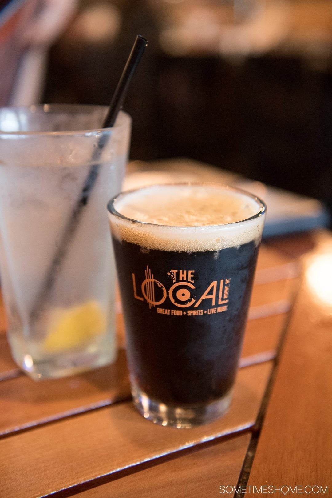 What to do on a rainy day in Boone, NC. Photos and activities on Sometimes Home travel blog. Picture of a stout beer downtown at The Local.