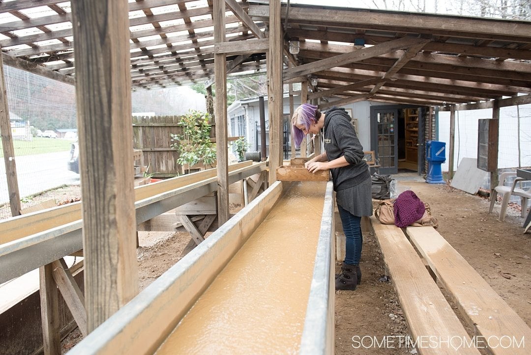 What to do on a rainy day in Boone, NC. Photos and activities on Sometimes Home travel blog. Picture at Foggy Mountain Gem Mine.