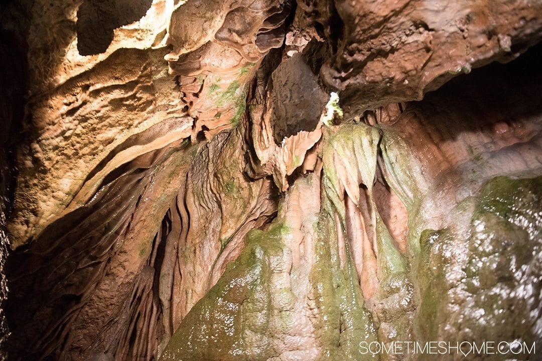 What to do on a rainy day in Boone, NC. Photos and activities on Sometimes Home travel blog. Picture at Linville Caverns.