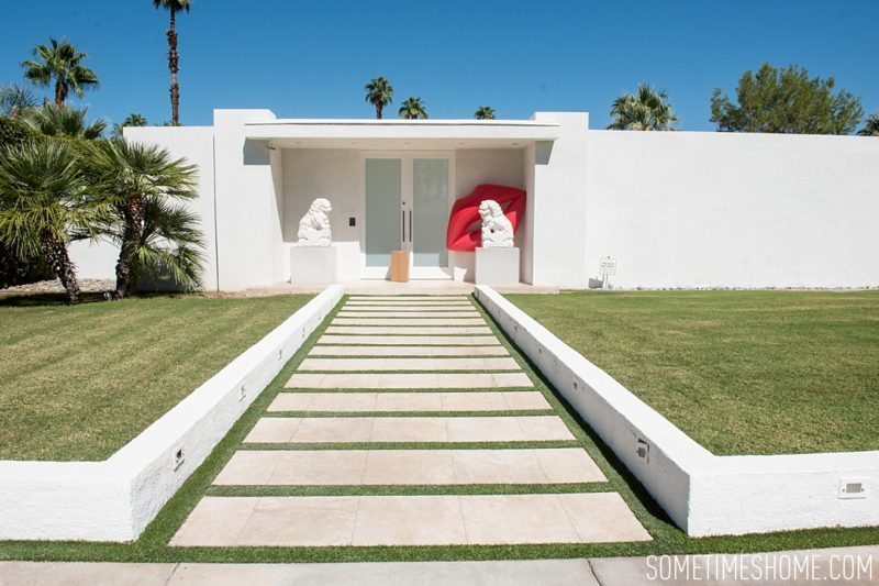 Two days in Palm Springs by Sometimes Home travel blog. The Pink Door address and photo, and neighborhood of mid-century modern architecture with suggestions on additional area attractions.