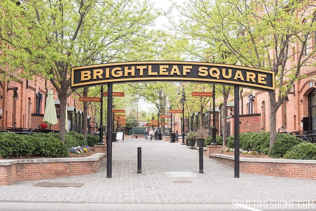 Incredible Downtown Durham Staycation Schedule. Sometimes Home travel advice and information. Photo of Brightleaf Square.