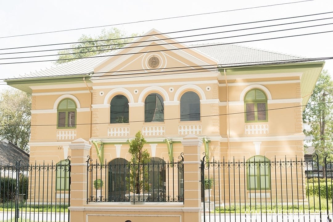 Fascinating Bangkok Place to Visit: Bangrok Tour, East Meets West on Sometimes Home travel blog. Photo of the a very modern, western home.