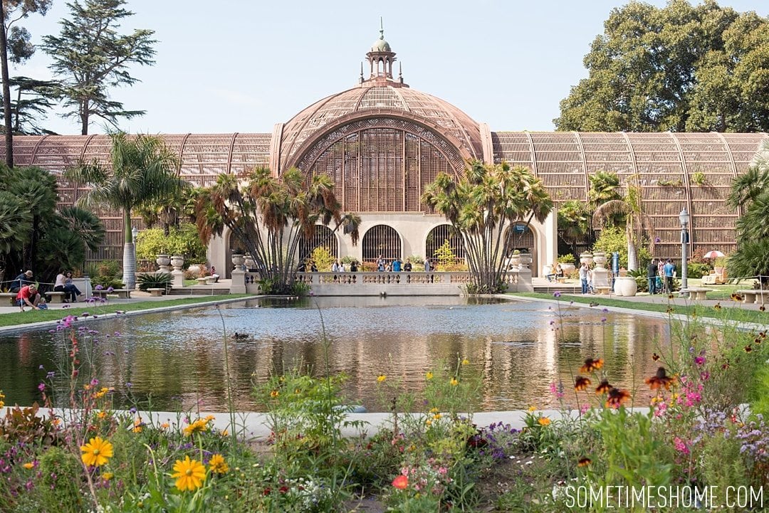 My 12 Favorite Spots Around San Diego California. Photos including Balboa Park greenhouse and botanical garden.