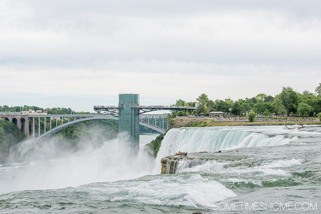 Why a Trip to Buffalo Had Me in Disbelief on Sometimes Home travel blog. Photo of the US side of Niagara Falls.