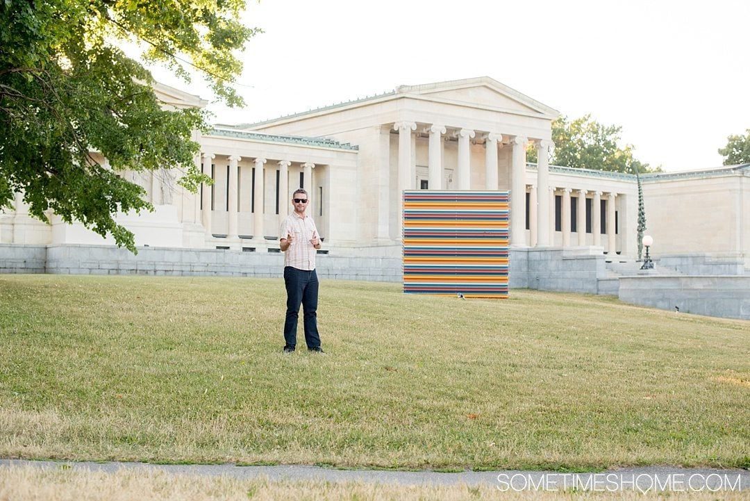 Why a Trip to Buffalo Had Me in Disbelief on Sometimes Home travel blog. Photo of Albright Knox museum in the Buffalo state area on Elmwood Avenue.