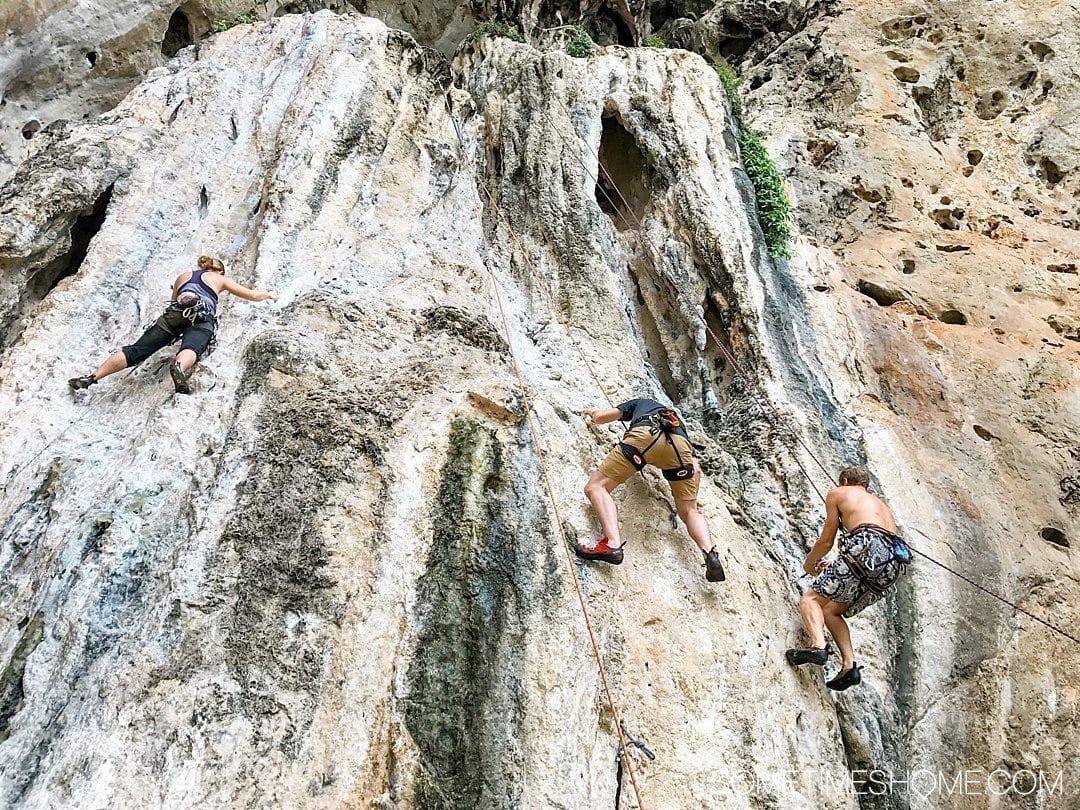 Phuket Thailand Private Rock Climbing Trip to Railay Beach photos with Gecko Thailand on Sometimes Home travel blog.