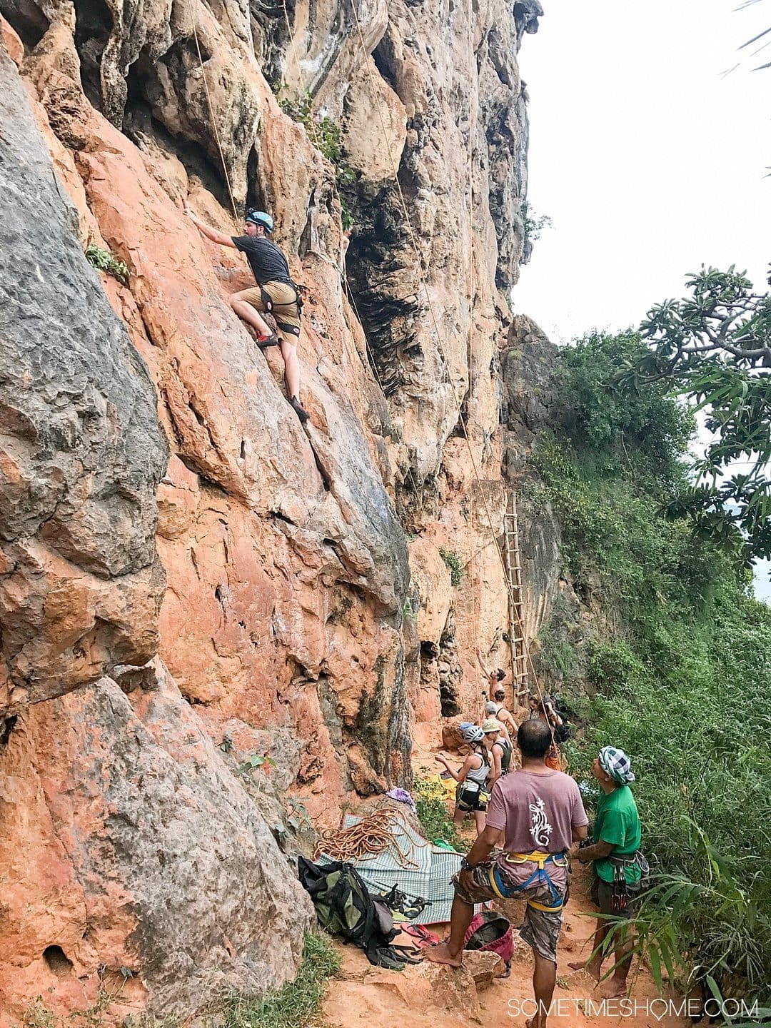 Phuket Thailand Private Rock Climbing Trip to Railay Beach photos with Gecko Thailand on Sometimes Home travel blog.