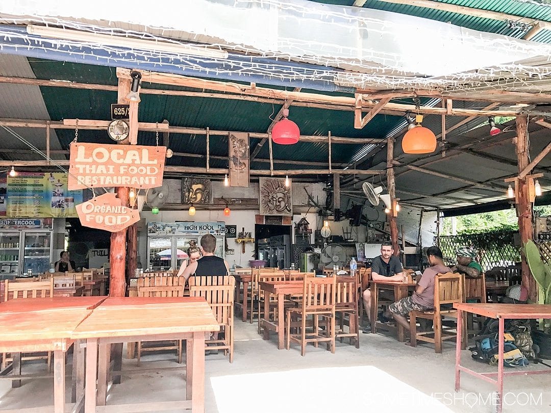 Phuket Thailand Private Rock Climbing Trip to Railay Beach with Gecko Thailand. Lunch in the small town.