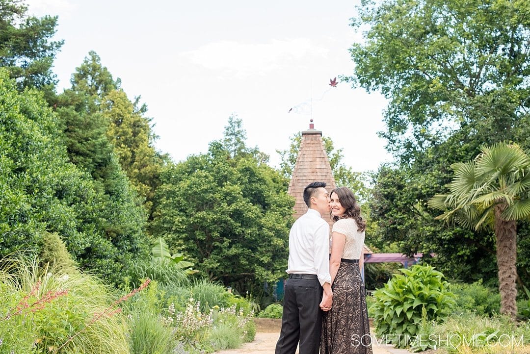 10 Best Downtown Raleigh Photography Spots on Sometimes Home travel blog. Photo of JC Raulston Arboretum, part of NC State, with lush landscaping and gardens.