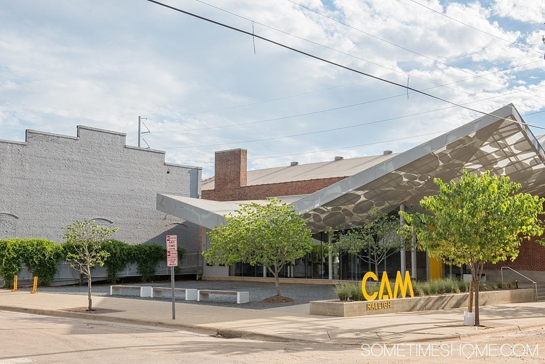 10 Best Downtown Raleigh Photography Spots on Sometimes Home travel blog. Photo of CAM art museum.