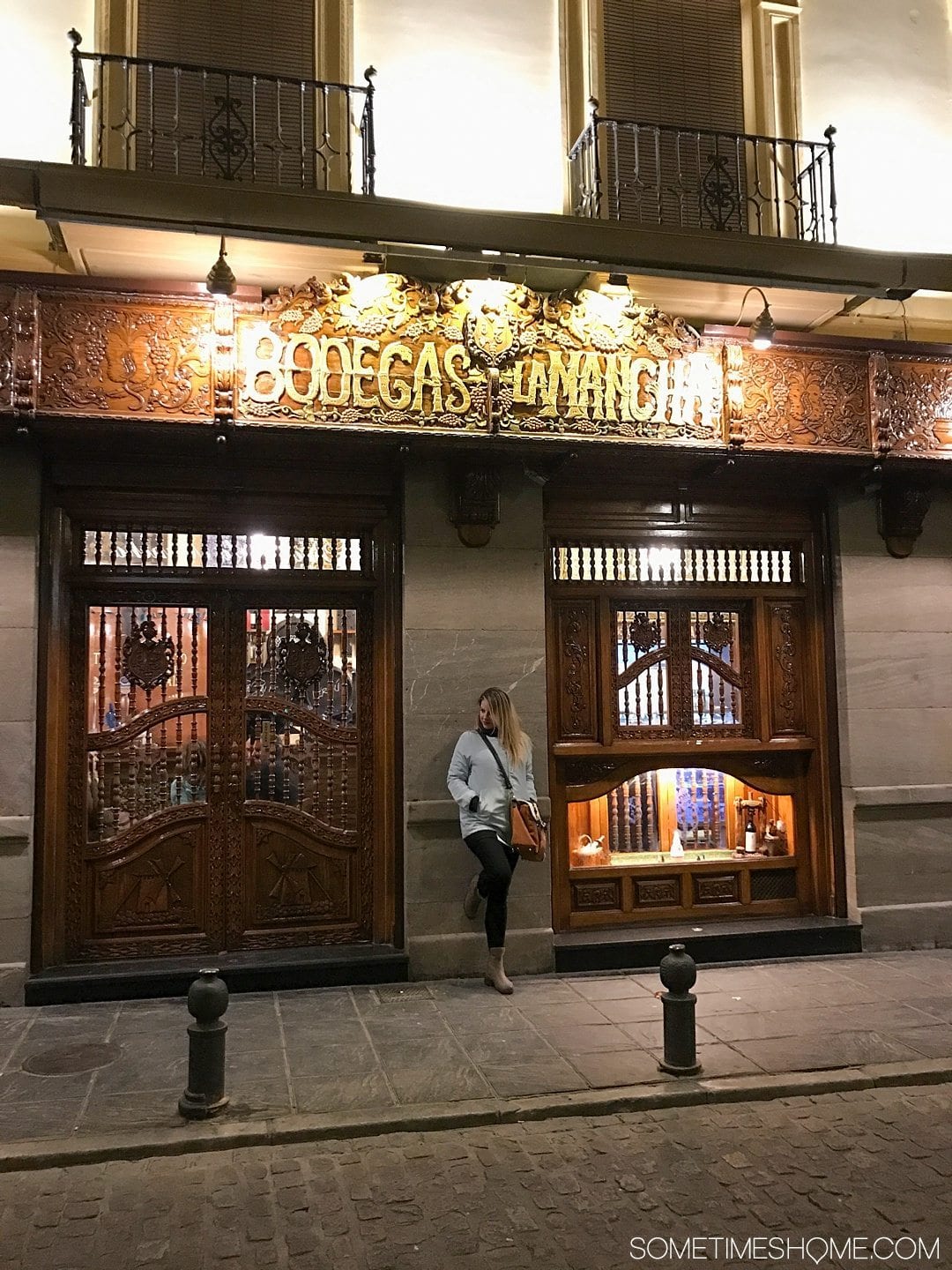 One Perfect Day in Granada Spain. Photos and itinerary on Sometimes Home travel blog. Picture of Bodegas La Mancha restaurant.