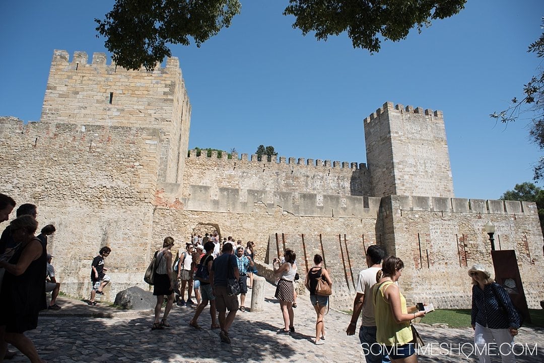 Why Lisbon is the Best City in Europe on Sometimes Home travel blog. Photo of Sao Jorge Castle.