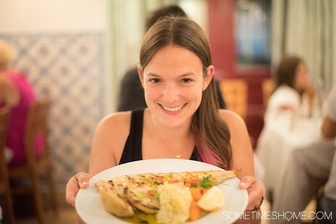 Why Lisbon is the Best City in Europe on Sometimes Home travel blog. Photo of affordable Portuguese food.