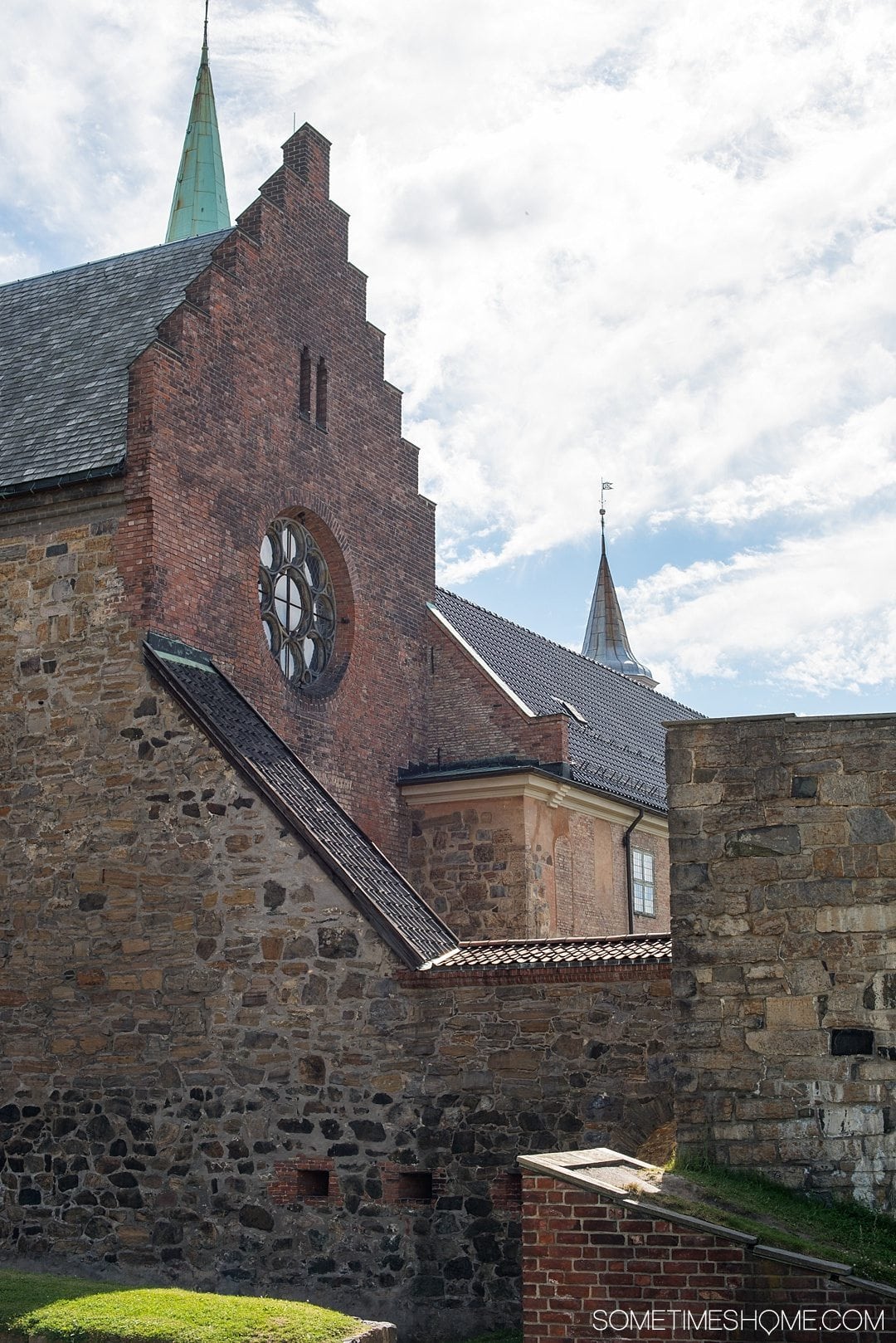 10 Not-to-Miss Sites in Oslo Norway by Sometimes Home travel blog. Photo of Askershus Fortress.