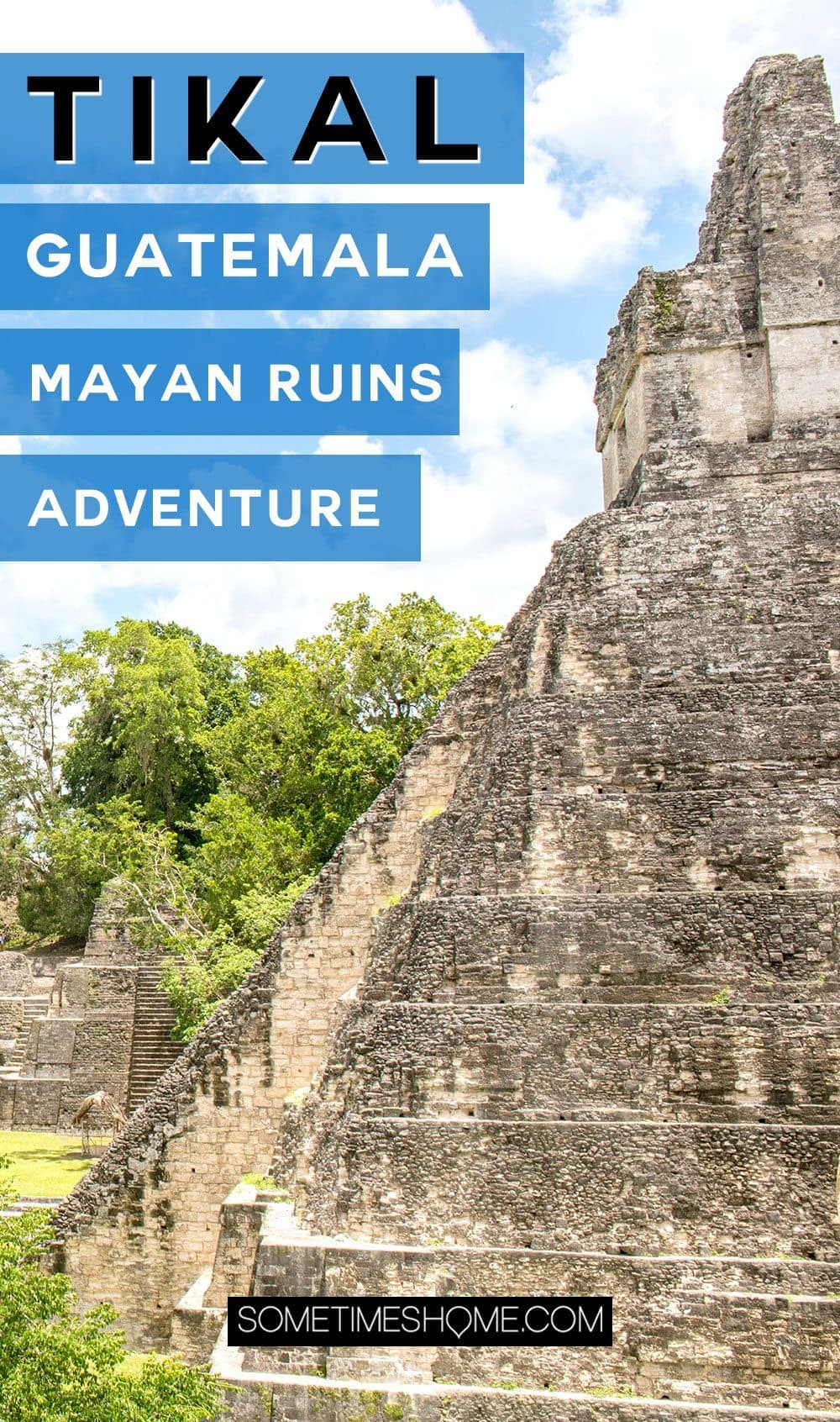 Your Tikal Guatemala Mayan Ruins Adventure Begins Here. Sometimes Home travel post with photos, tips and advice to visit this famous Mayan Ruin site. 