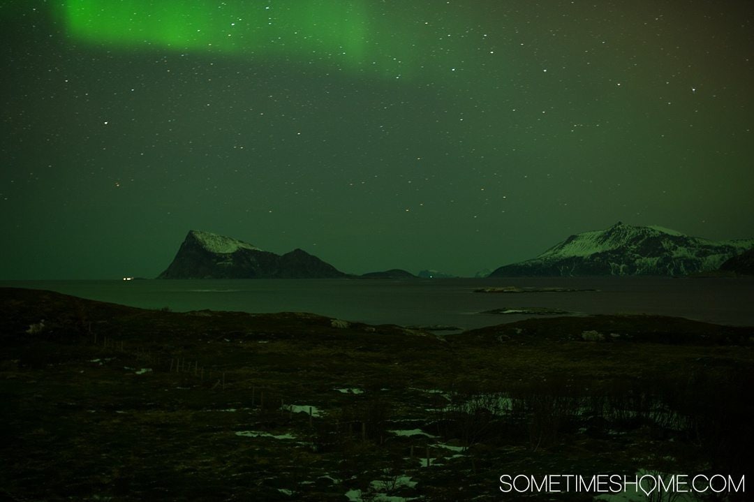 Reasons Why January is the Best Time to Visit Norway with a photo of the Northern Lights in Tromso.