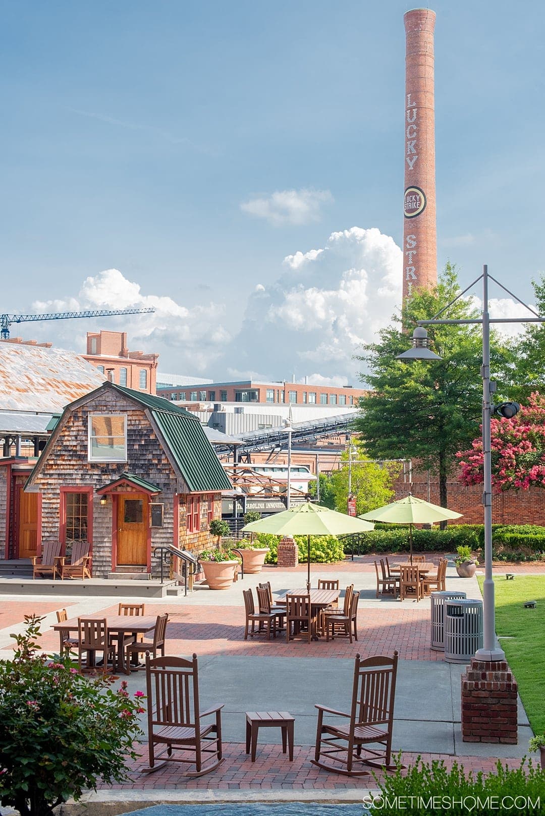 The 12 Best Photography Spots in Durham, North Carolina include art, greenery, a very special part of Duke campus, downtown scenery and more. Click through to read the specifics on historic American Tobacco Campus on Sometimes Home! #DurhamNC #NorthCarolina #DurhamNorthCarolina #Duke #VisitNC #photographyspots #photography