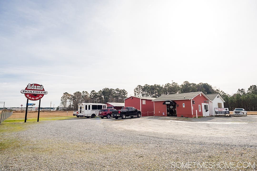 Goldsboro NC BBQ is a force to be reckoned with! The eastern vinegar based sauce of barbecue in this United States region can be sampled at a variety of restaurants, on pork, chicken, turkey or more. These restaurants have rubs to delight your taste too. Check out our article about the best places to try these southern delicacy recipes on delicious meats. #NCBBQ #barbecue #BBQ #northcarolina #GoldsboroNC #sometimeshome #vinegarBBQ #AdamsRoadside