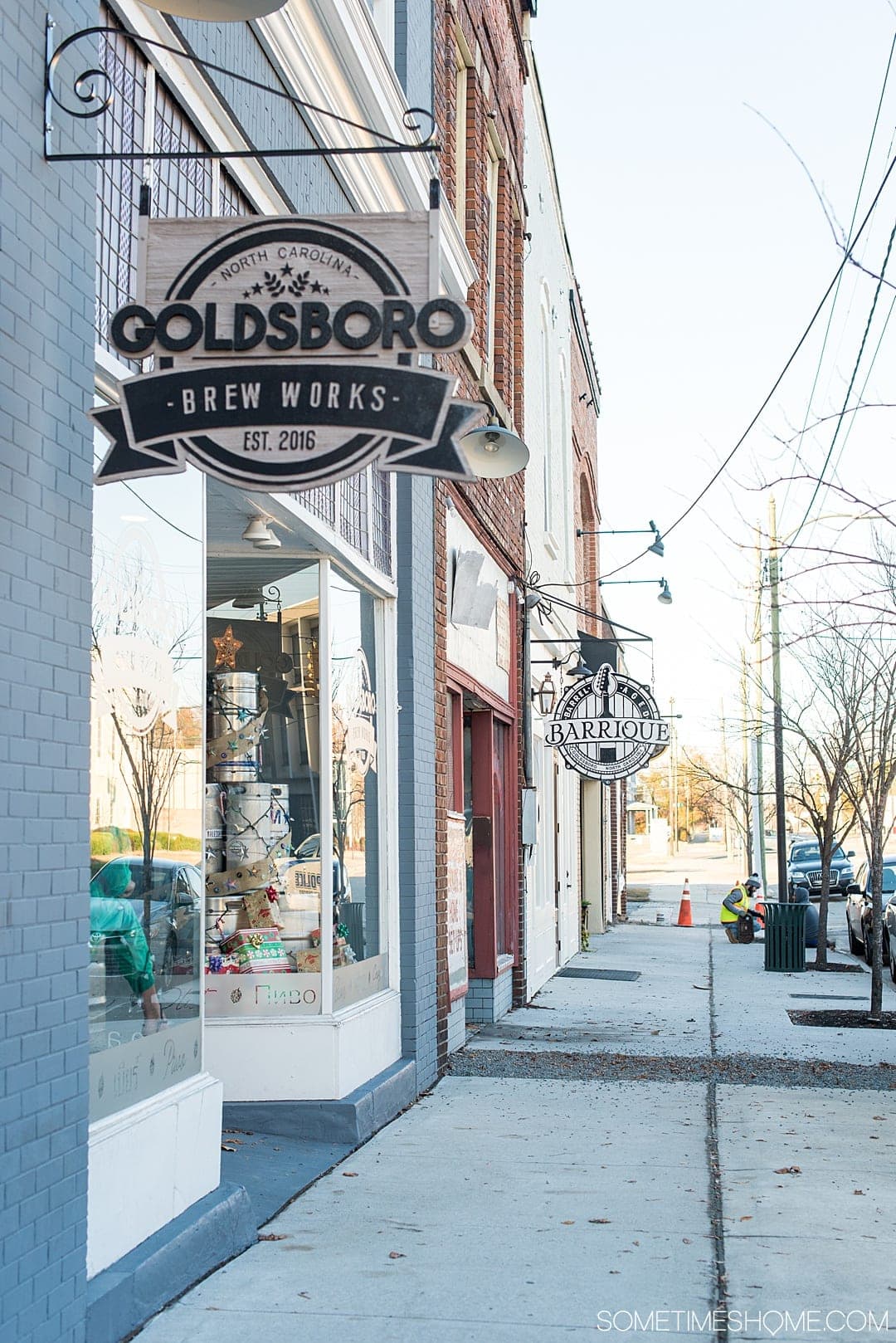 One of the best things to do in if you're visiting the Tar Heel state is go to restaurants in Goldsboro NC! From pastries staples to classic BBQ mom and pop shops, and craft breweries we have the photography and information to inspire your travel destination and palate! Click through for the savory and sweet options! #GoldsboroNC #Goldsboro @VisitNC #VisitNC #SometimesHome