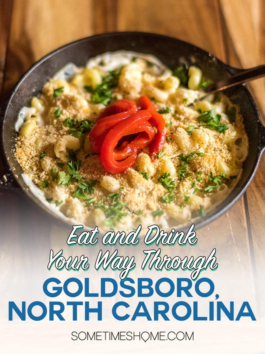 One of the best things to do in if you're visiting the Tar Heel state is go to restaurants in Goldsboro NC! From pastries staples to classic BBQ mom and pop shops, and craft breweries we have the photography and information to inspire your travel destination and palate! Click through for the savory and sweet options! #GoldsboroNC #Goldsboro @VisitNC #VisitNC #SometimesHome