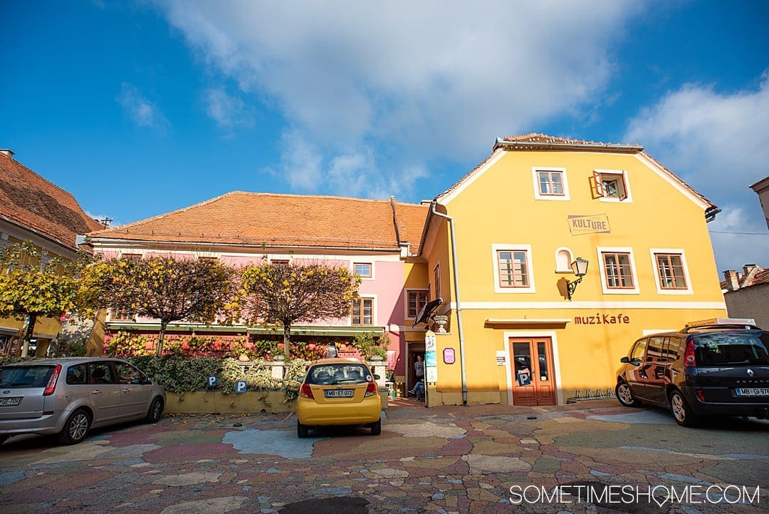 Ptuj Slovenia is a beautiful travel destination for your vacation in Slovenia. Our photography of this centuries old town with roots in the Stone Age, including architecture and nature, will inspire you to stop here on your roadtrip itinerary to see the sites, meet the people and experience the culture. #Sometimesome #Ptuj #Slovenia 