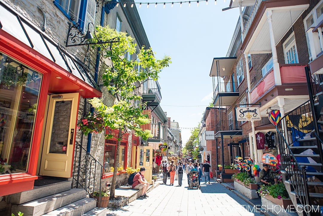 Things to do and see in Quebec City in 24 hours, in Canada. This French-speaking province is packed with history and beautiful city scenes. From a hotel that looks like a castle, to Instagram-worthy travel photography locations (including a garden and parliament) to a food store from the 1800s! #quebeccite #quebeccity #sometimeshome #Canada