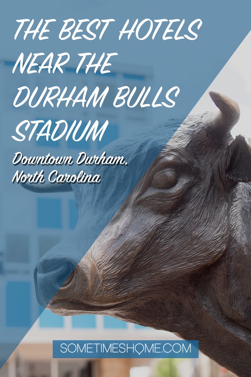 The best hotels near the Durham Bulls Stadium in North Carolina, including boutique hotels and luxury options in the heart of the city, with rooftop bars, pools, and Instagram-worthy scenery. #sometimesHome #DowntownDurham #Durhamhotels #DurhamBulls