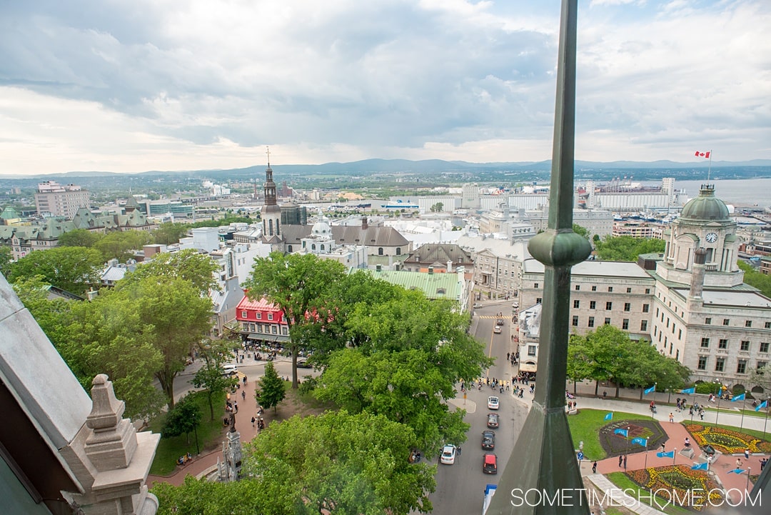 The most famous Old Quebec City hotel, Fairmont Chateau Le Frontenac, is an attractive castle destination for your dream travels. If you're traveling to Canada you certainly want to stop in this European inspired, French founded city and UNESCO World Heritage Site to take great photos, learn about its beauty and history, dine on great food in their restaurants and bars and stay overnight to enjoy the rooms and spa. #QuebecCity #ChateauFrontenac #Canada #SometimesHome #CastleHotel #FairmontHotels