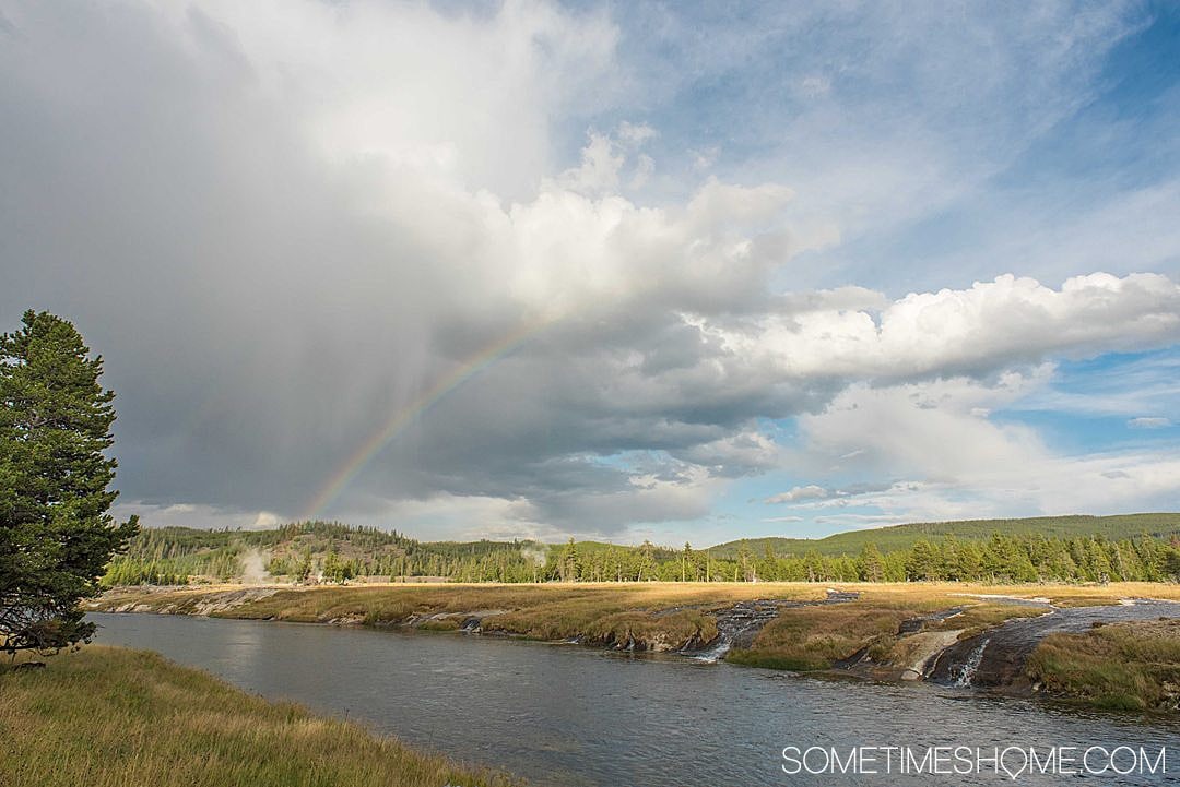 Heading to Wyoming, Montana or Idaho to go to one of the most beautiful national parks in the United States? We have helpful Yellowstone Tips and Facts for visting this breathtaking park, including photography, hiking and lodging info, things to do during your road trip there and must see areas and wildlife you may spot! Click through for additional information! #SometimesHome #YellowstoneTip #YellowstoneNationalPark #NPS #NationalParks #UnitedStatesParks #Wyoming #Montana #Idaho