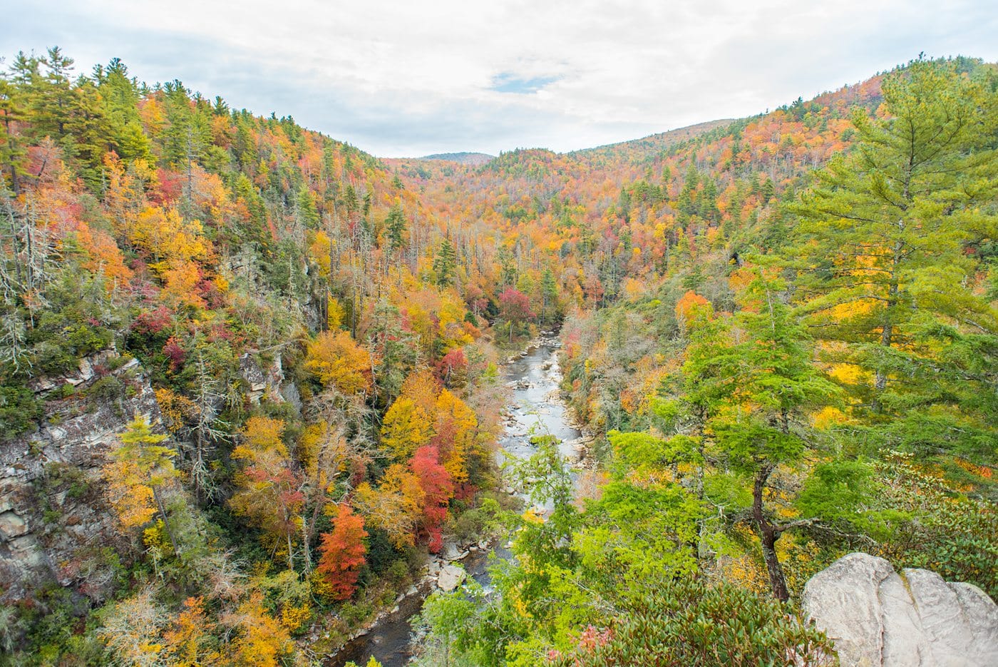 One of the best things to do in the North Carolina mountains is hike! And we have your guide to the best hiking near Morganton, NC in Burke County near the Blue Ridge Mountains. Fall colors were at their peak in the Appalachian Mountains range at the time we took this beautiful photography. #sometimeshome #besthikingnorthcarolina #autumncolors #peakfallleaves #blueridgemountains