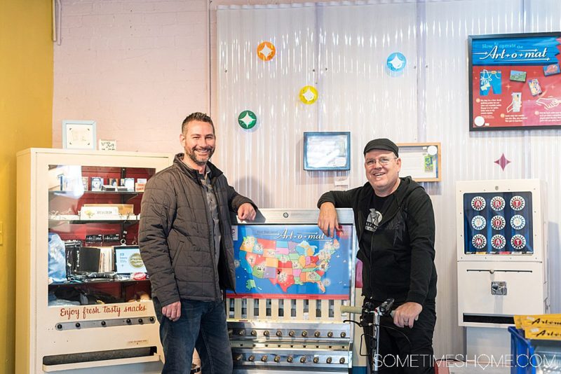 Artomat in WinstonSalem Upcycled Retro Cigarette Marchines