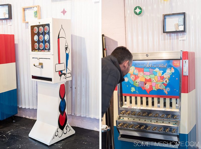 Artomat in WinstonSalem Upcycled Retro Cigarette Marchines