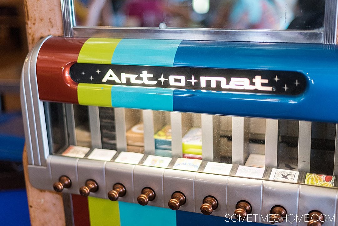 Everything you need to know about Art-o-mat up cycled cigarette dispensers by Clark Whittington, including submissions, democratizing art throughout Winston-Salem North Carolina and beyond, into Las Vegas and across the country.