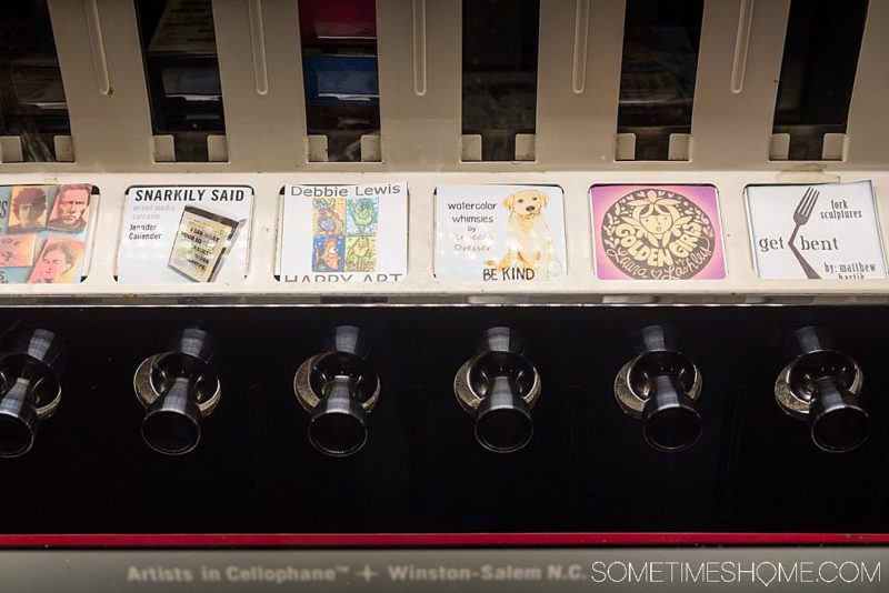 Artomat in WinstonSalem Upcycled Retro Cigarette Marchines