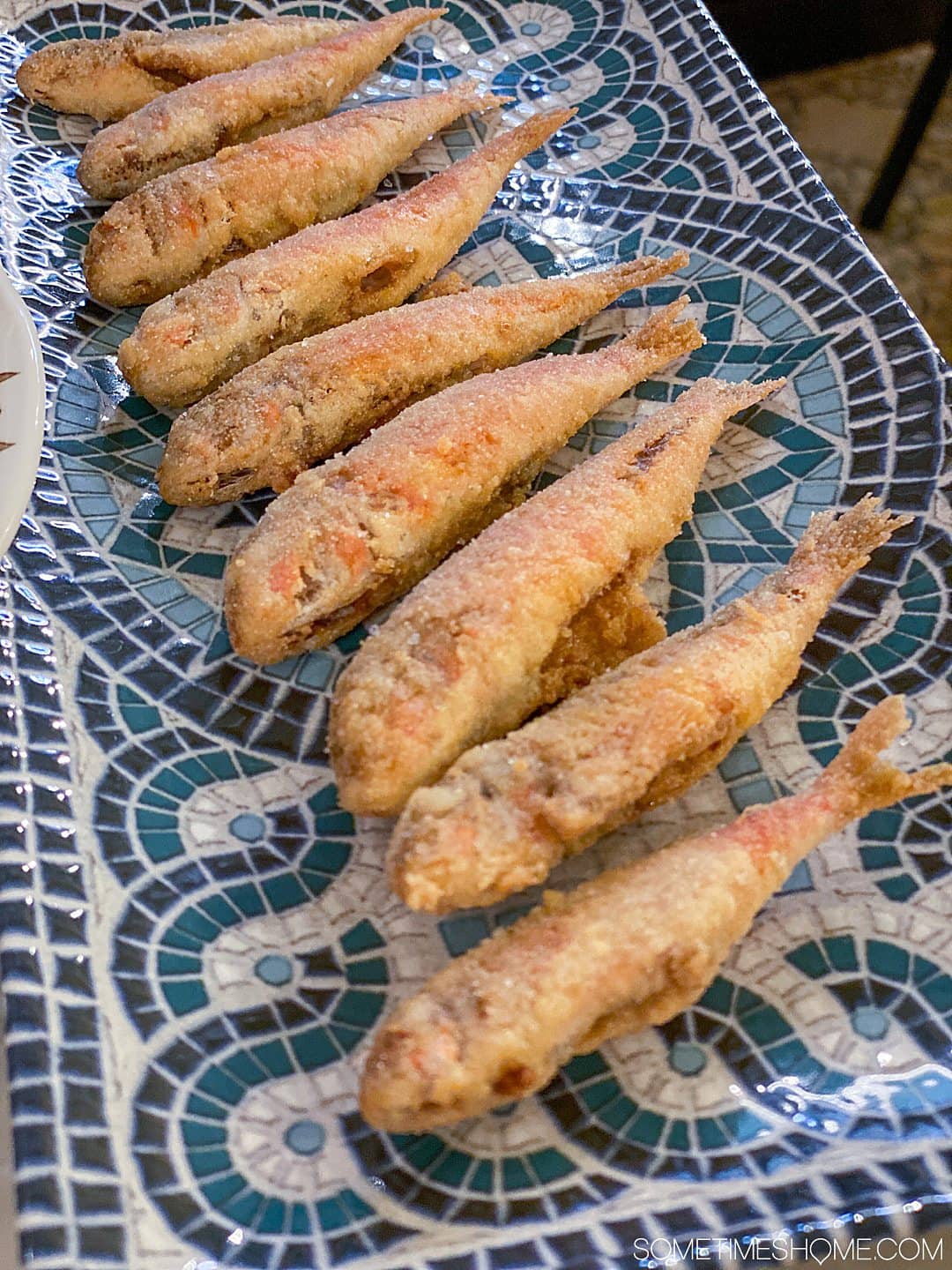 Fried sardines in Barcelona