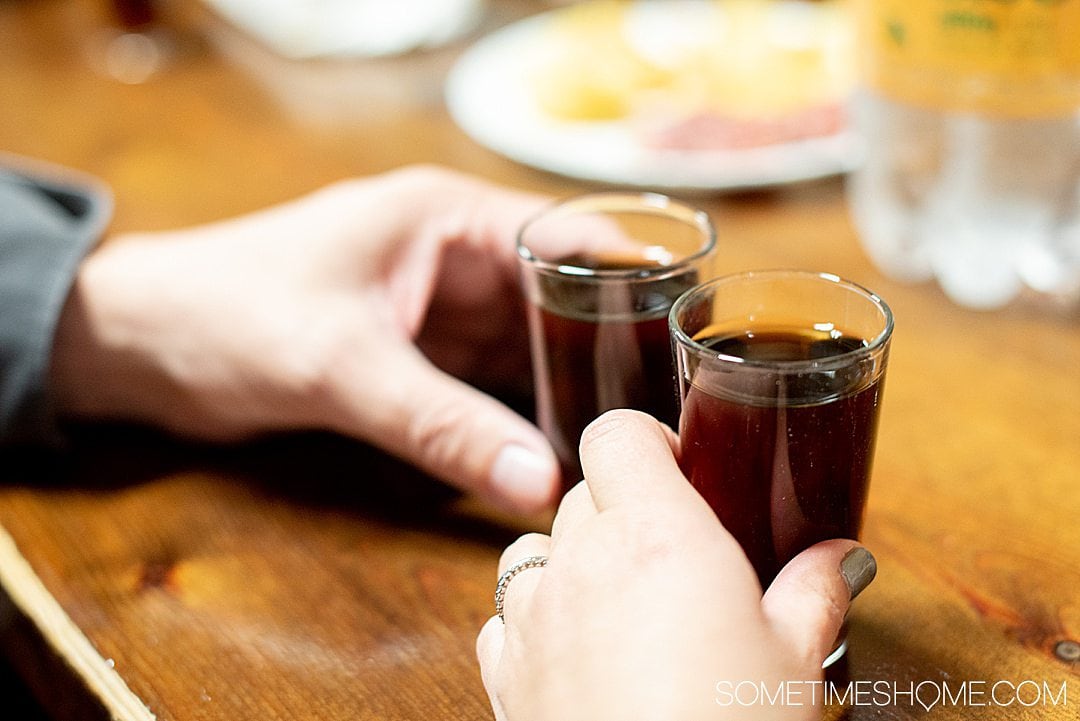 Two glasses of vermouth in Barcelona