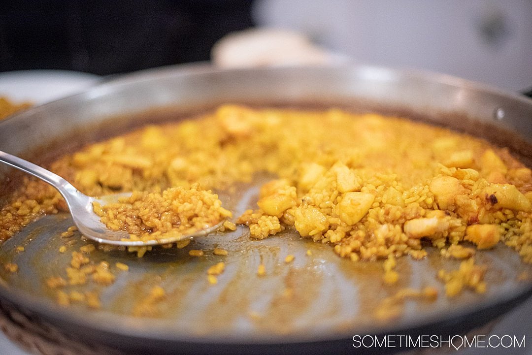 Valencian dish, paella.