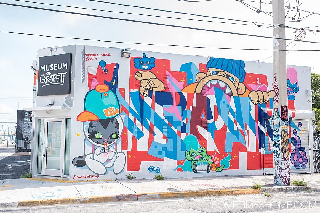 Fun things to do in Wynwood like the Graffiti Museum, on Sometimes Home travel blog. Click through for all the information on this popular neighborhood in Miami, Florida.