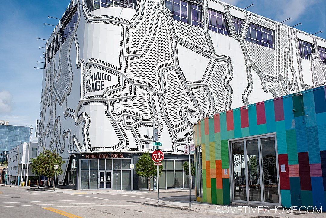 In Wynwood, even the parking garage is painted like a mural. Find out all the things to do in this trendy Miami neighborhood on Sometimes Home travel site!