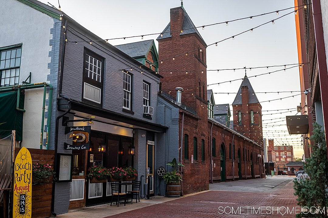 Brick building in downtown York, PA