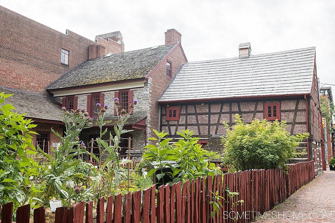 Colonial timber home and garden in York, PA