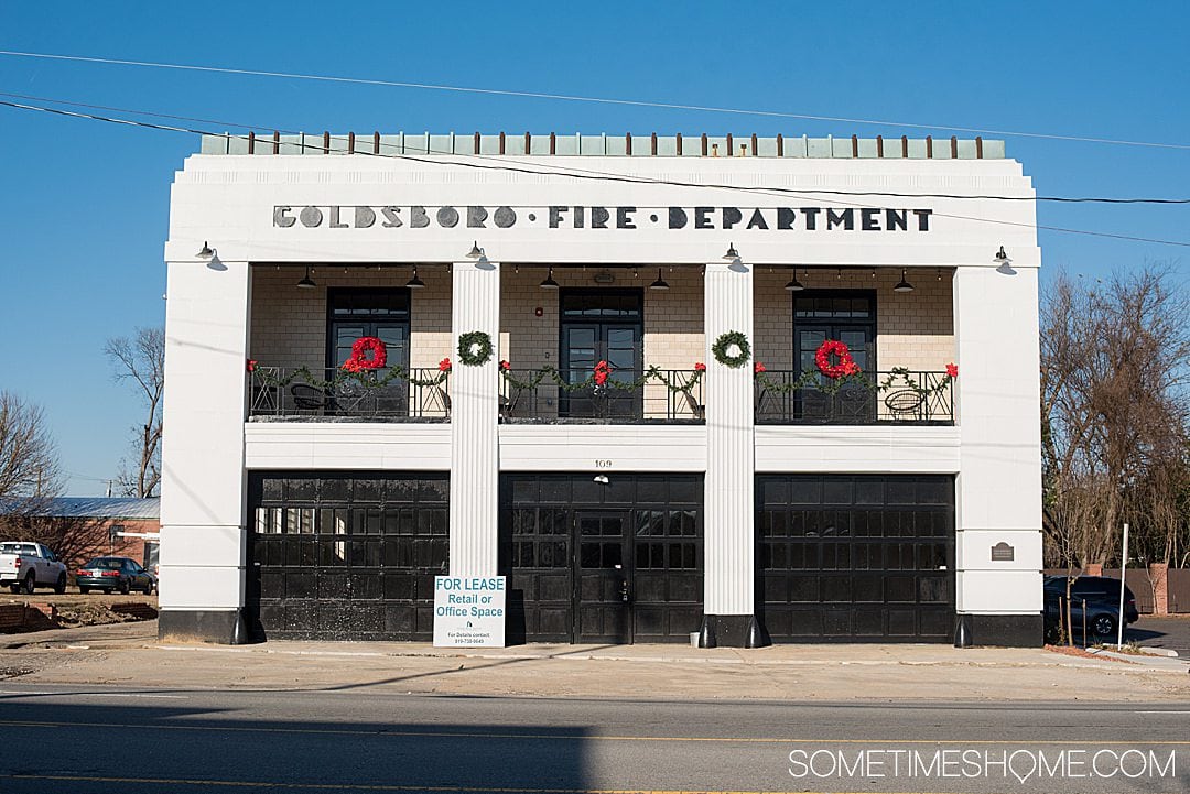 Art deco building in downtown Goldsboro, NC